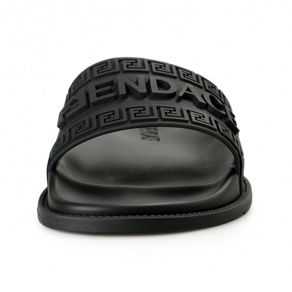 NEW Men's Versace x Fendi FENDACE Logo Pool Slides Sandals Size 13 US 12 U.K.